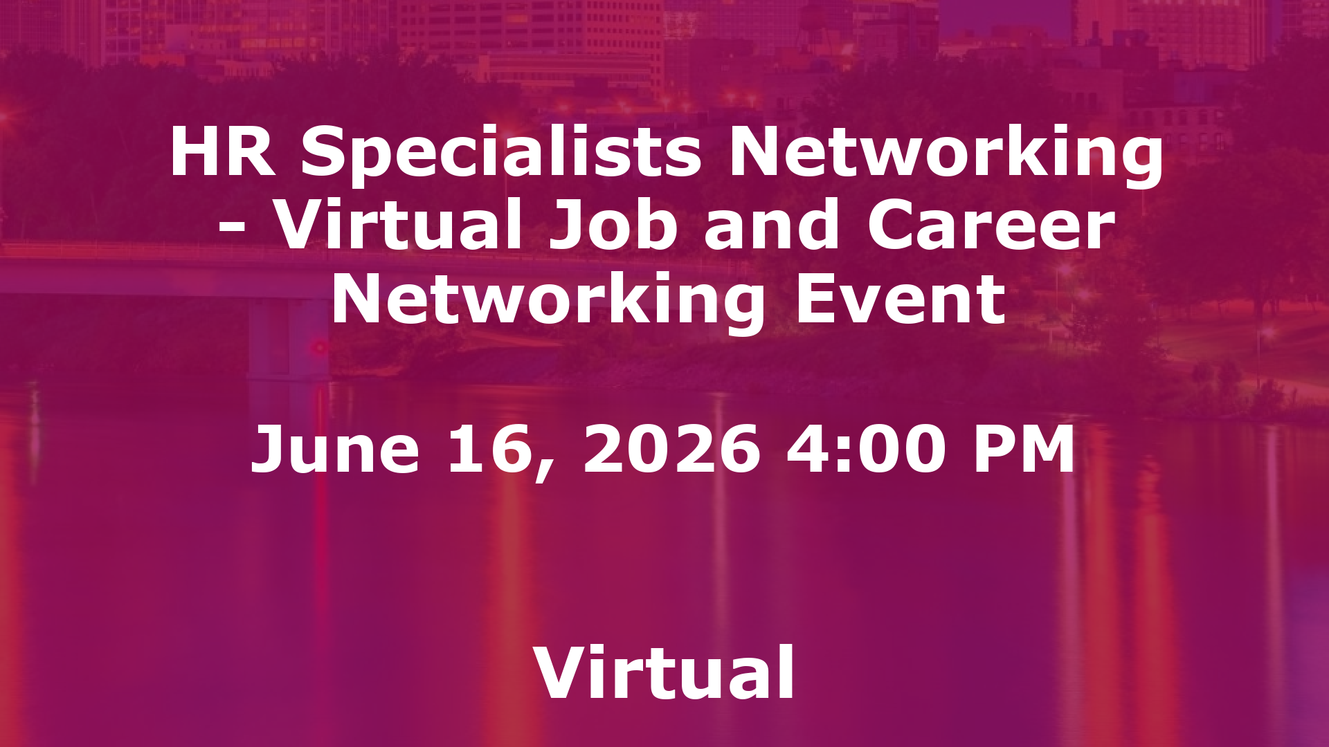 HR Specialists Networking - Virtual Job and Career Networking Event event image